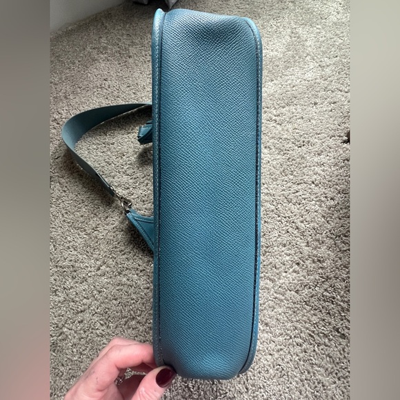 Hermes Evelyne Bag Blue Authentic - Picture 6 of 13